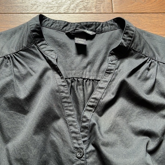 𝅺[h&m] Black Cotton Button up short dress - Picture 12 of 12